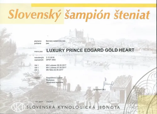 Luxury Prince Edgard Gold Heart