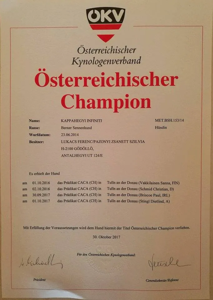 Zara osztrák champion