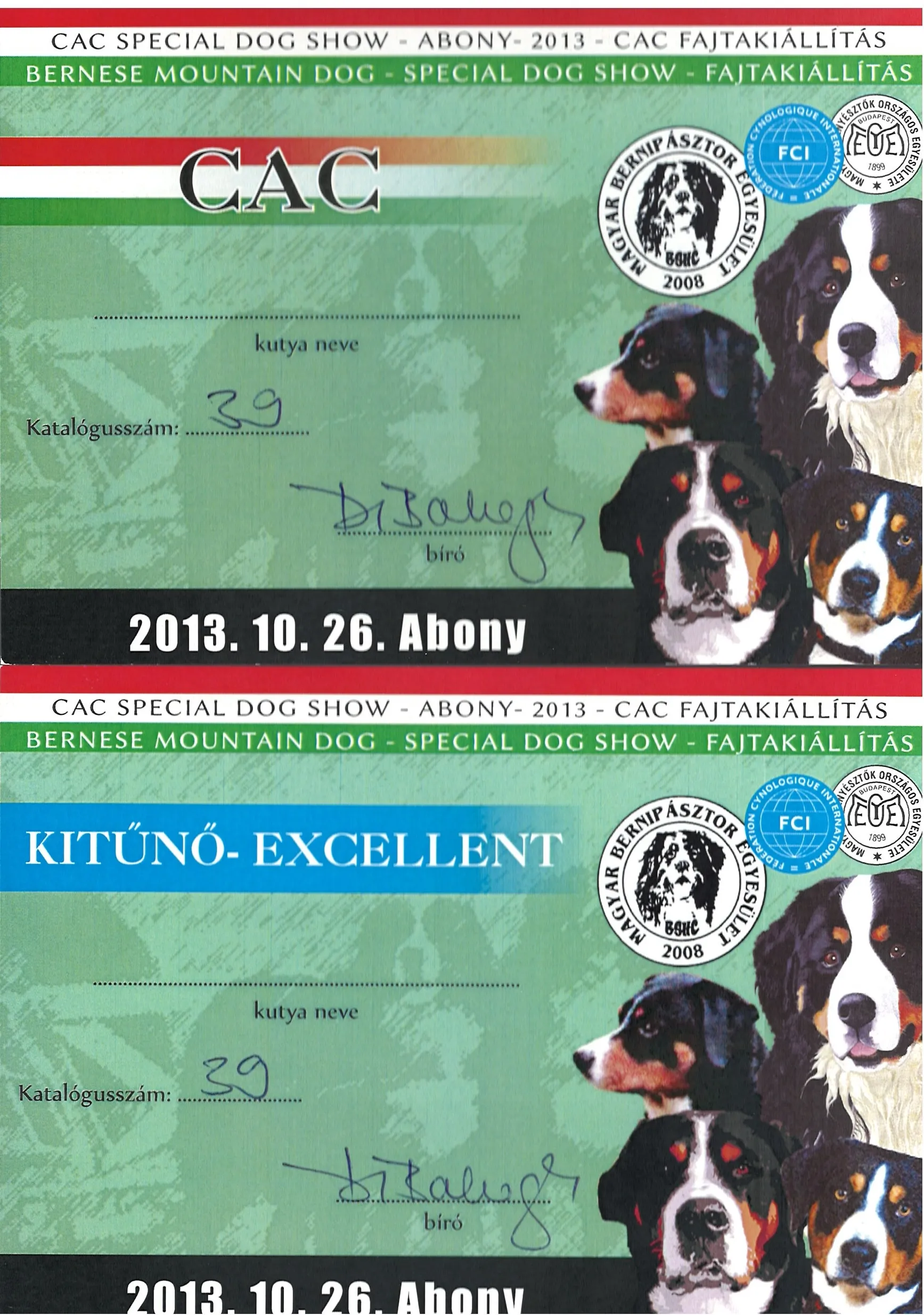 Abony BHSC Speciál CAC